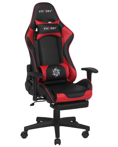 Gamestoel VICTORY Kunstleer Rood
