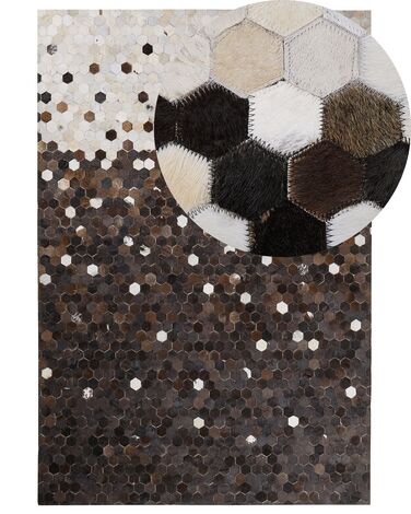 Rug EYIM Brown 160 x 230 cm Leather
