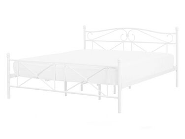 Bed Metaal RODEZ 140 x 200 cm Wit