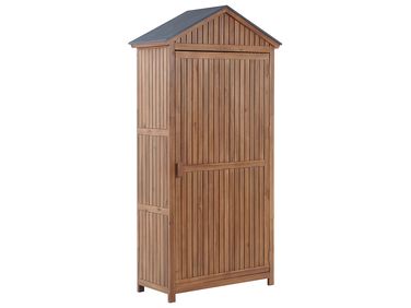 Armoire de jardin SAVOCA Acacia 200 cm 100 cm Marron