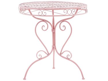Bistrotafel ALBINIA 70 cm 70 cm Metaal Roze