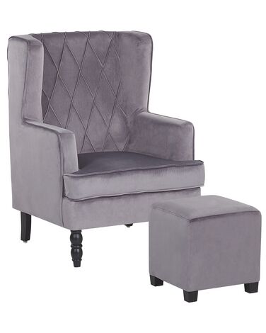 Fauteuil SANDSET Velours Gris