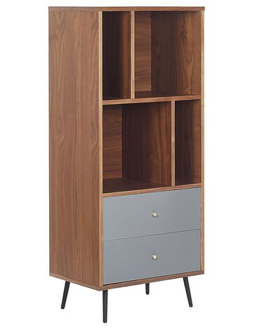 Shelving Unit RICHMOND 139 cm Dark Walnut