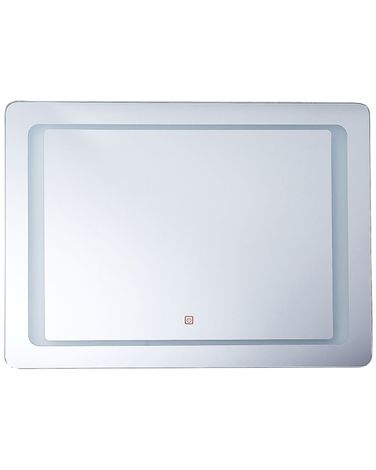 LED badkamerspiegel WASSY 80 cm 60 cm Zilver