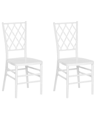 Set van 2 eetkamerstoelen CLARION Wit