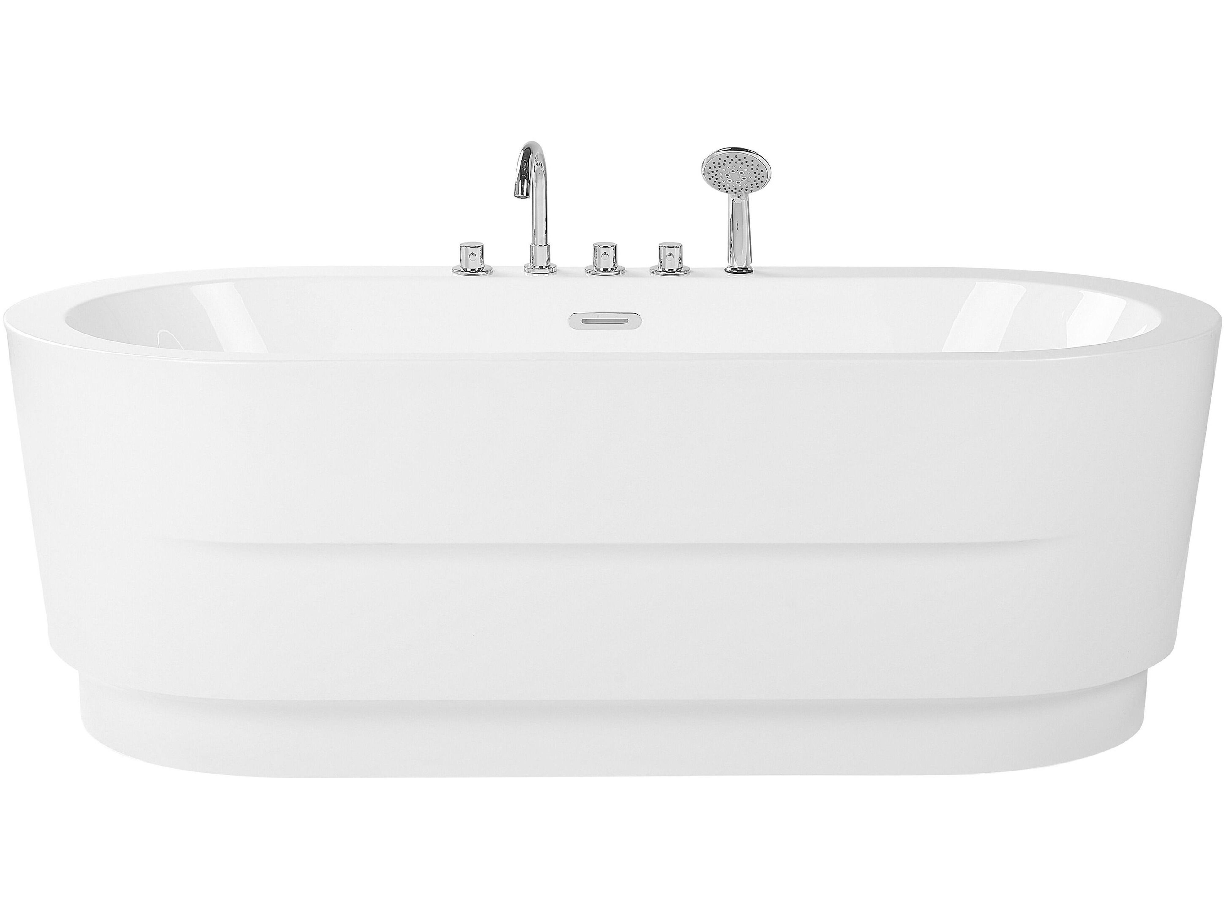 Baignoire îlot EMPRESA avec raccords 170 x 80 cm Blanc