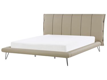 Bed Kunstleer BETIN 180 x 200 cm Zandbeige