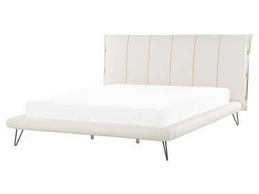Bed Kunstleer BETIN 160 x 200 cm Lichtbeige