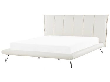Bed Kunstleer BETIN 180 x 200 cm Lichtbeige