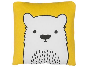 Coussin WARANASI Coton 45 x 45 cm Jaune