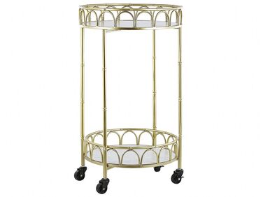 Chariot de cuisine SHAFTER Métal Marbre blanc