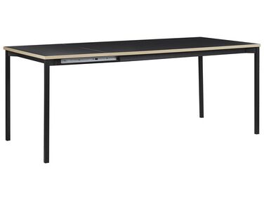 Eettafel uitschuifbaar AVIS Zwart 140/190 cm 90 cm