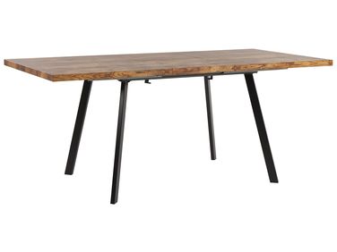 Eettafel uitschuifbaar HARLOW Donkerbruin 140/180 cm 90 cm
