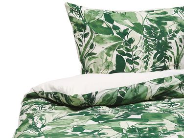 Dekbedovertrekset GREENWOOD Katoen-satijn 135 x 200 cm Groen