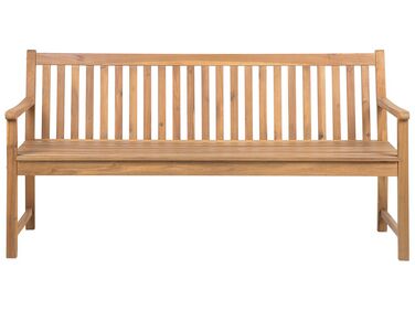 Banc de jardin VIVARA 180 cm Bois d'acacia certifié Marron clair