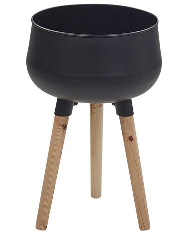Verhoogde bloempot AGROS Metaal 30 cm Zwart