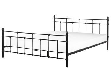 Bed Metaal LYNX 160 x 200 cm Zwart