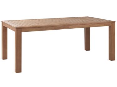 Garden Dining Table MONSANO 190 cm 105 cm Eucalyptus Wood Brown