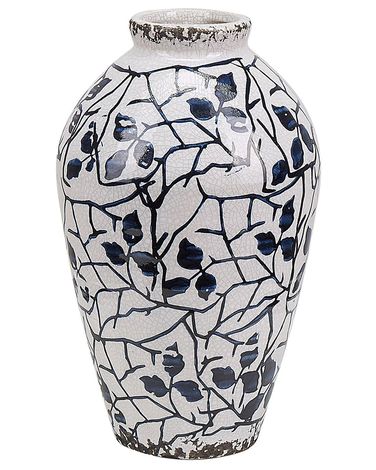 Bloemenvaas MALLIA Steengoed 20 cm Wit