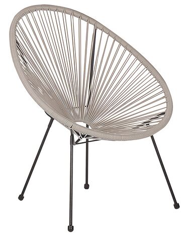 Chaise de jardin ACAPULCO II Polyrotin Gris clair