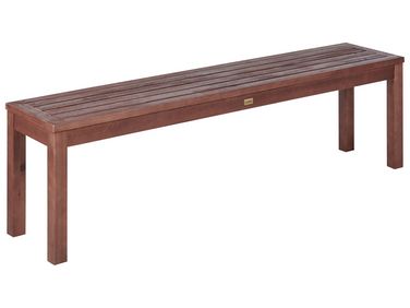 Banc de jardin TUSCANIA 160 cm Bois d'eucalyptus Marron foncé