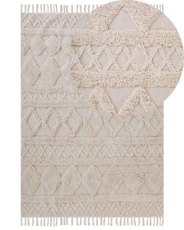 Rug DIDIM Beige 160 x 230 cm Cotton