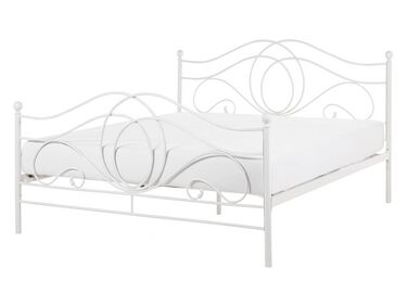 Bed Metaal LYRA 140 x 200 cm Wit