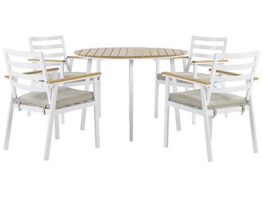 Tuinset 4-zits CAVOLI met kussens Metaal Beige