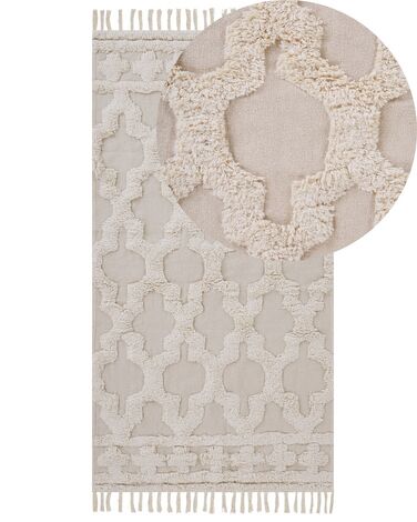 Rug SULUOVA Beige 80 x 150 cm Cotton