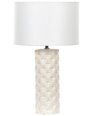 Table Lamp BALONNE Ceramic Light Beige