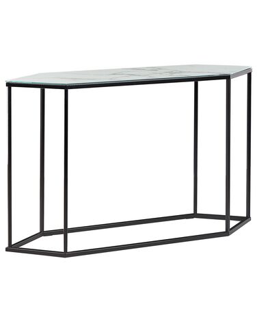 Console PERRIN Verre de sécurité Marbre/noir