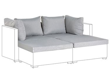 Ensemble de housses de coussins d'extérieur NOTO Gris