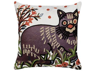 Coussin PHUSRO Coton 50 x 50 cm Multicolore Motif animal