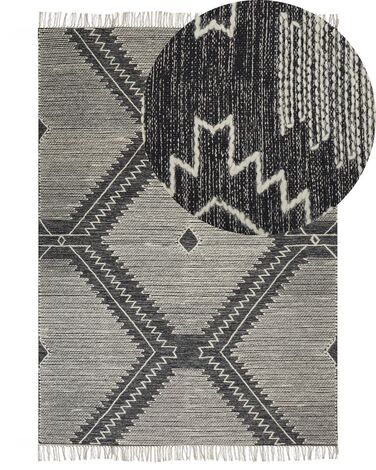 Rug ARBAA Black 160 x 230 cm Cotton