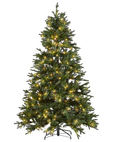 Artificial Christmas Tree LED FIDDLE 210 cm Green