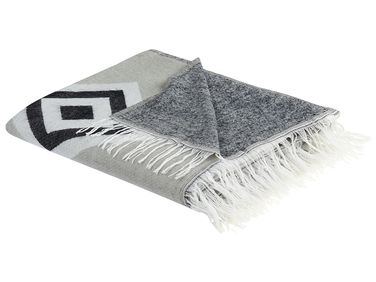 Couverture KATTIKE Tissu 130 x 170 cm Gris