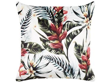 Coussin EDELWEISS Velours 45 x 45 cm Multicolore Motif de plante