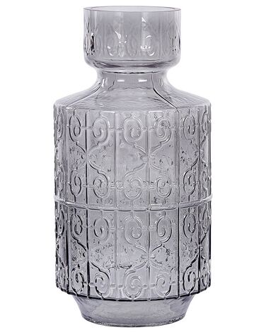 Bloemenvaas DIKELLA Glas 33 cm Grijs