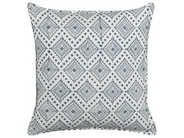 Coussin CORDATA Coton 45 x 45 cm Bleu Motif oriental