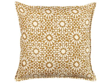 Coussin CEIBA Coton 45 x 45 cm Beige Motif géométrique