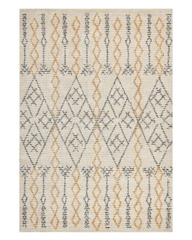 Rug KADAPA Beige 140 x 200 cm Cotton