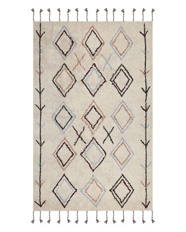 Rug CORUM Beige 140 x 200 cm Cotton