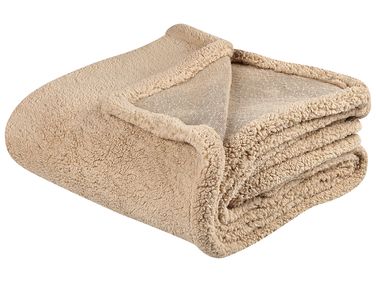 Plaid MIRGE 125 x 150 cm Zandbeige