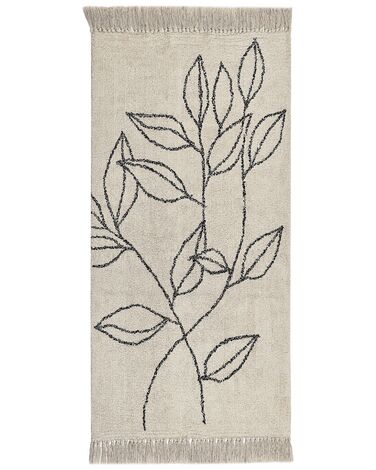 Rug SAZLI Beige 80 x 150 cm Cotton