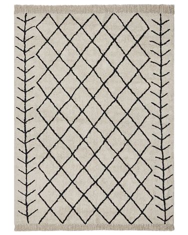 Rug BOZKIR Beige 160 x 230 cm Cotton