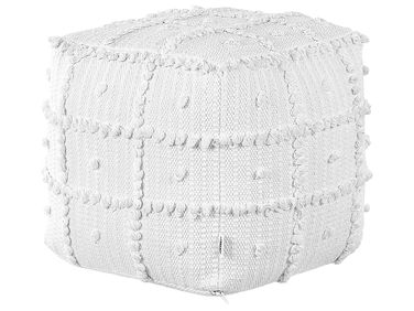 Pouffe HARNAI Cotton White