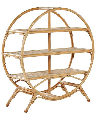 Opbergkast met 3 planken TUVALU II Rotan 109 cm Natuurlijk