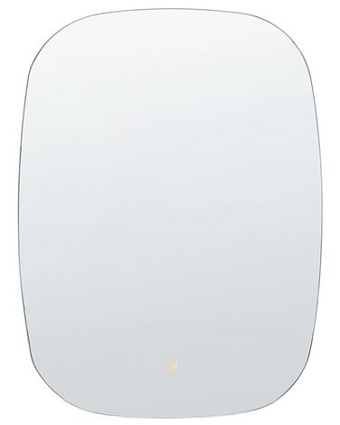 LED badkamerspiegel BERGERAC 58 cm 78 cm Zilver