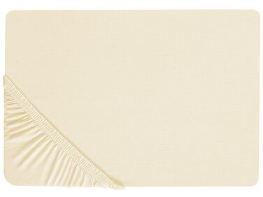Drap housse JANBU Coton 180 x 200 cm Jaune