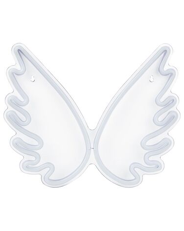 LED Neon Sign Angel Wings GABRIEL White